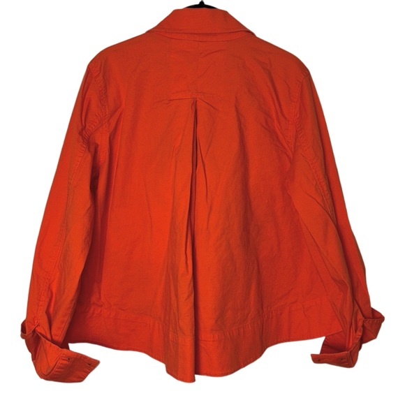 Cabi Resort Jacket Tiger Lily orange Woman's size medium boxy swing jacket 5098 - Picture 3 of 16